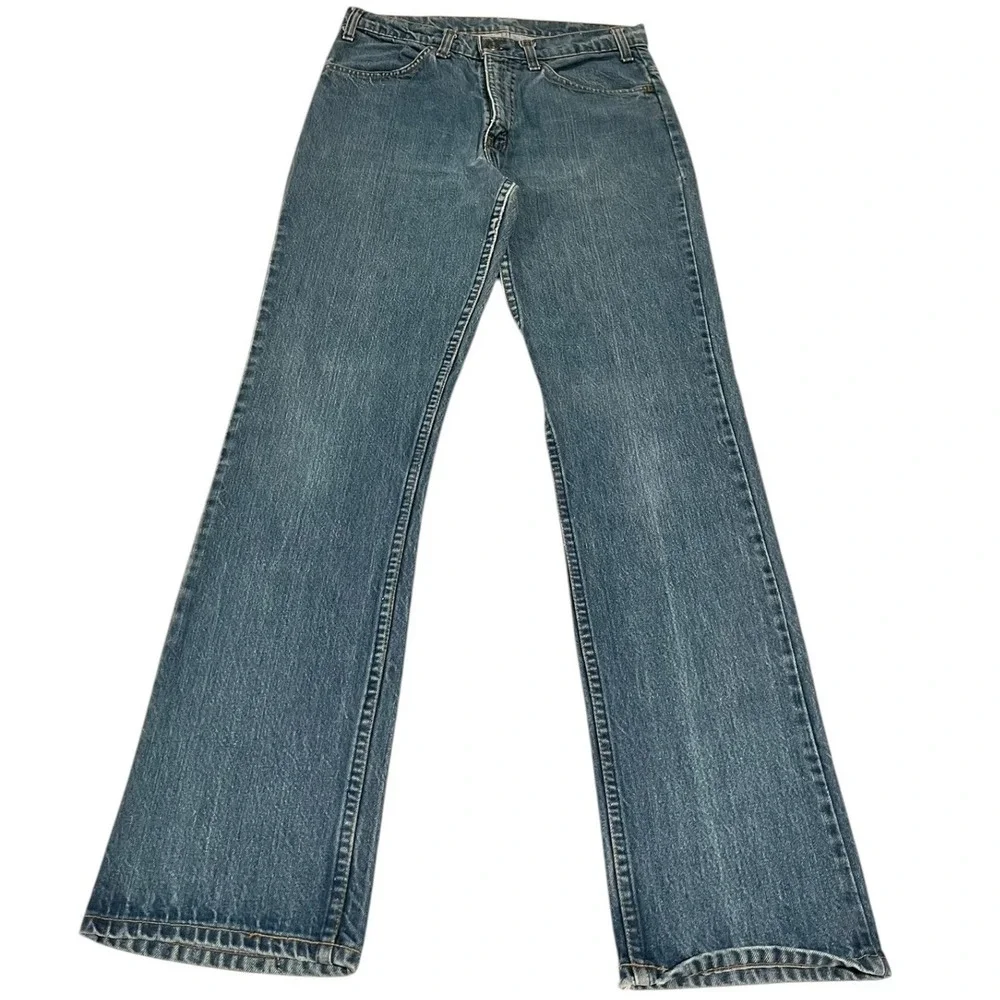 Vintage 1978 Levi's 519 Orange Tab Straight Leg‎ Jeans Blue Men's 32x33